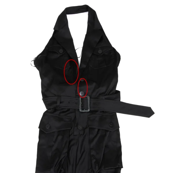 Jean Paul GAULTIER Belted Jacket Design Halter Neck Dress K-167026_003