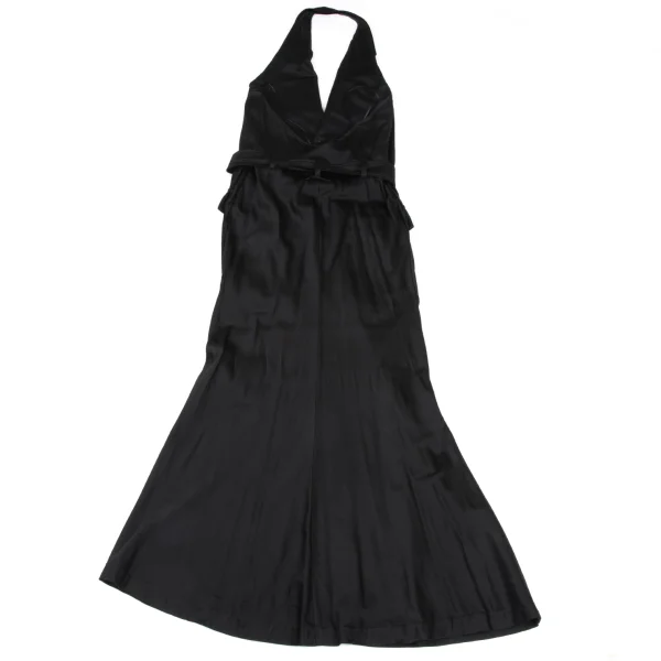 Jean Paul GAULTIER Belted Jacket Design Halter Neck Dress K-167026_012