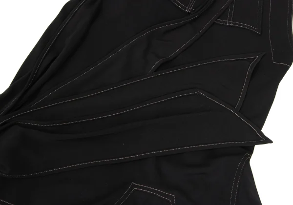 Jean Paul GAULTIER FEMME Hem Drape Stitch Overall Dress K-167030_010