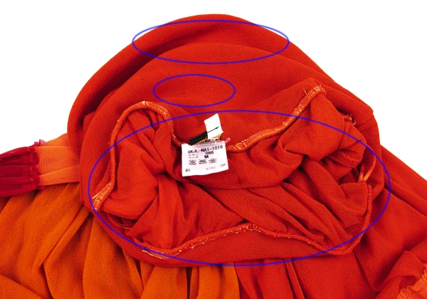 Jean Paul GAULTIER SOLEIL Panel Switching Gathered High Waist Skirt K-167033_005