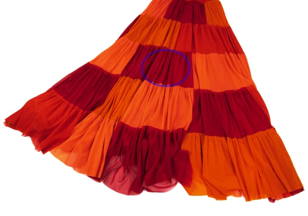 Jean Paul GAULTIER SOLEIL Panel Switching Gathered High Waist Skirt K-167033_009