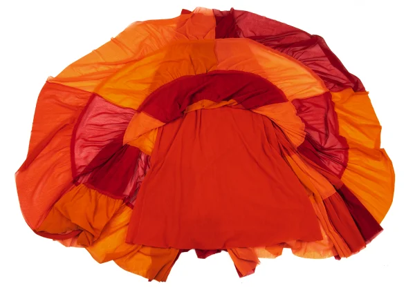 Jean Paul GAULTIER SOLEIL Panel Switching Gathered High Waist Skirt K-167033_011