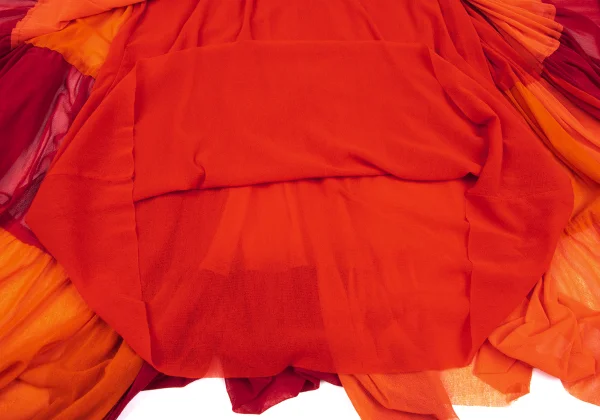 Jean Paul GAULTIER SOLEIL Panel Switching Gathered High Waist Skirt K-167033_012