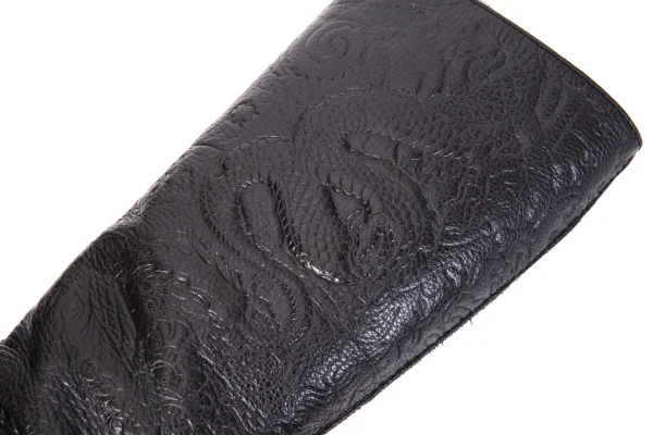 Jean Paul GAULTIER Dragon Emboss Leather Long Boots K-167034_009