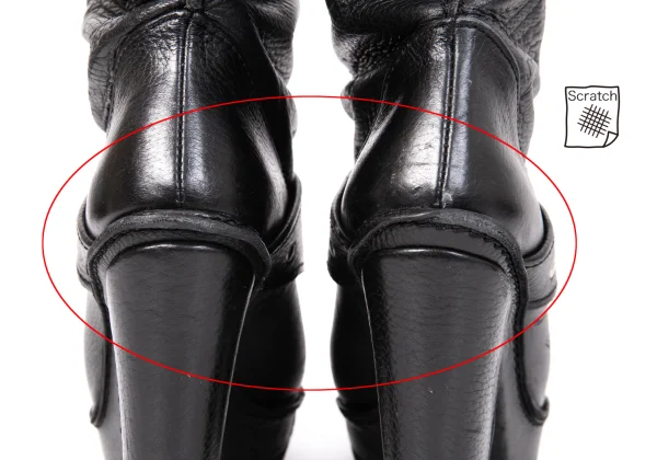 Jean Paul GAULTIER Dragon Emboss Leather Long Boots K-167034_013