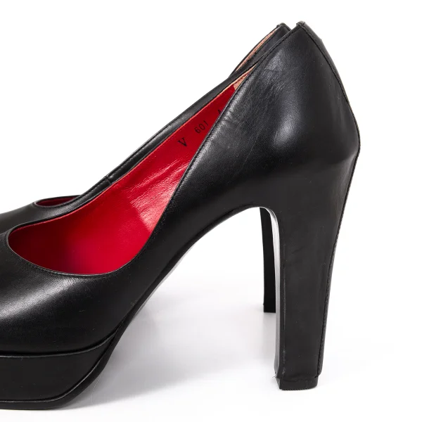 Jean Paul GAULTIER Open Toe Leather Heel Pumps K-167035_006