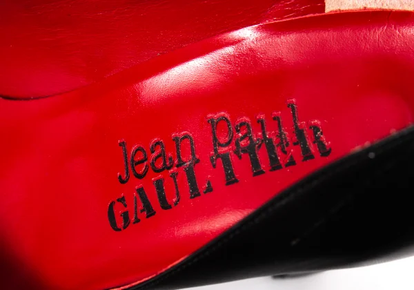 Jean Paul GAULTIER Open Toe Leather Heel Pumps K-167035_014