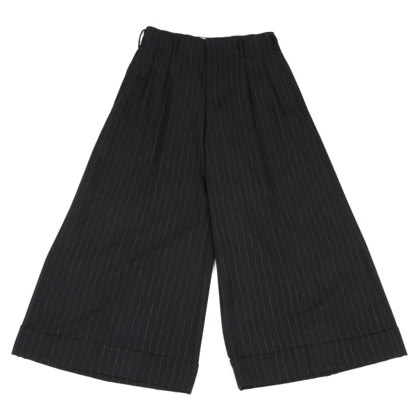 COMME des GARCONS Pinstripe Double Wide Pants Black XS K-167037_001
