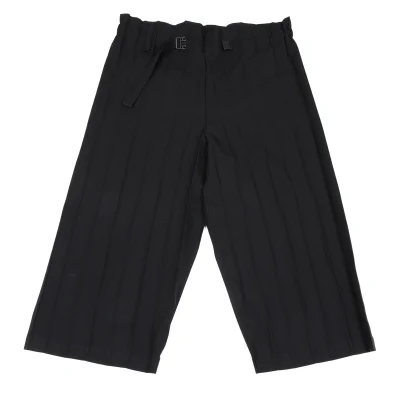 ISSEY MIYAKE me Poly Waist Belt Pleated Pants