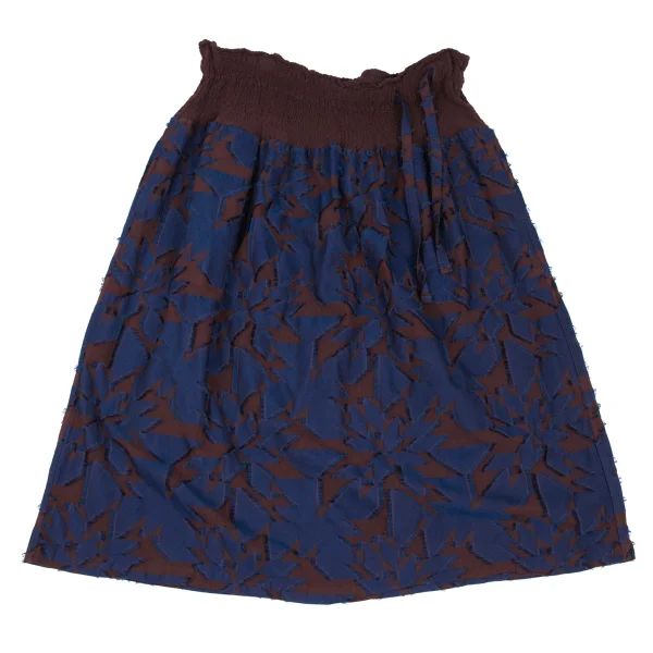 ISSEY MIYAKE me Cauliflower Switching Geometric Patch Skirt K-167040_002