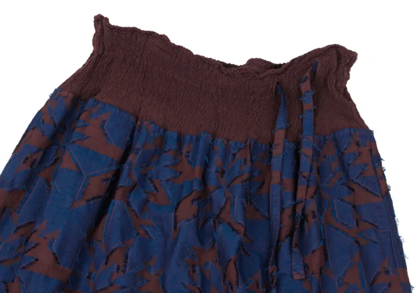 ISSEY MIYAKE me Cauliflower Switching Geometric Patch Skirt K-167040_003