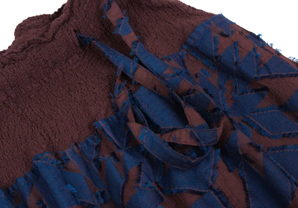 ISSEY MIYAKE me Cauliflower Switching Geometric Patch Skirt K-167040_004