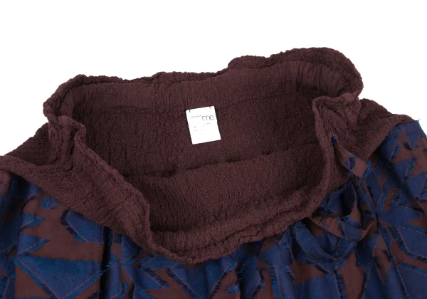 ISSEY MIYAKE me Cauliflower Switching Geometric Patch Skirt K-167040_005