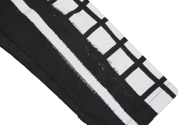 ISSEY MIYAKE me Sideline Check Brushed Paint Pants K-167041_006