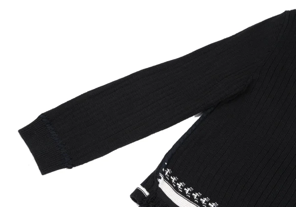 ISSEY MIYAKE HaaT Cotton Hem Fringe Knit Top K-167043_004