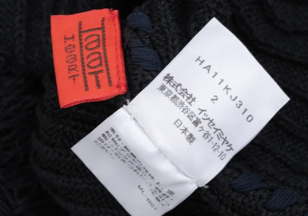 ISSEY MIYAKE HaaT Cotton Hem Fringe Knit Top K-167043_013