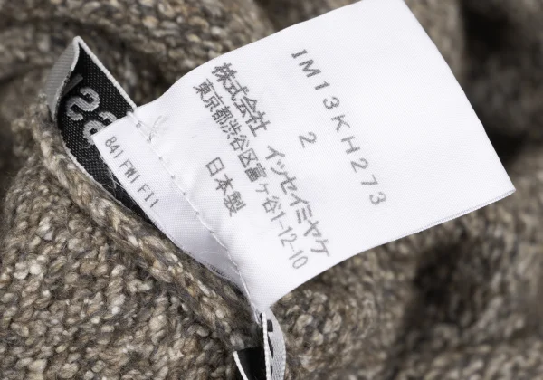 ISSEY MIYAKE Wool Blend High-neck Knit Dress K-167050_011