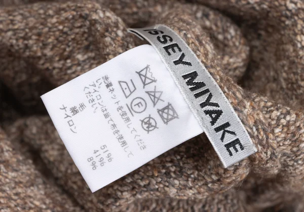 ISSEY MIYAKE Wool Blend High-neck Knit Dress K-167050_012