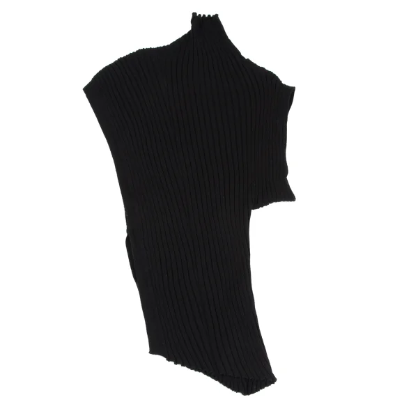 ISSEY MIYAKE Wool Rib Asymmetry Design Knit Vest K-167051_002