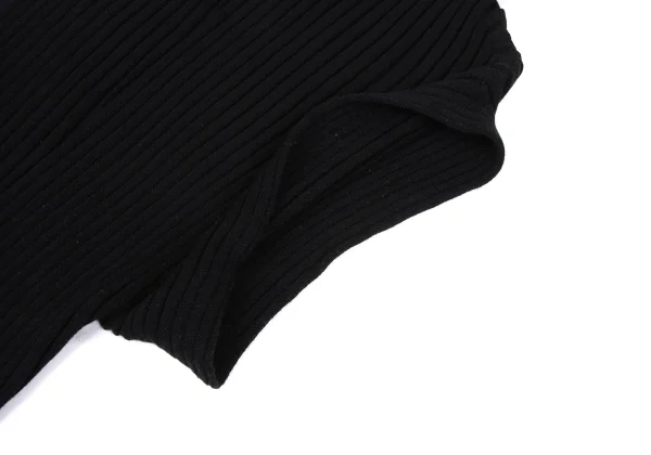 ISSEY MIYAKE Wool Rib Asymmetry Design Knit Vest K-167051_005