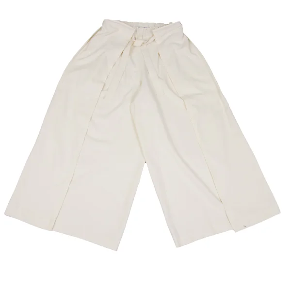 ISSEY MIYAKE Wrap String Design Wide Pants Ivory 1 K-167055_001