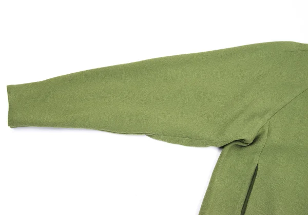 ISSEY MIYAKE Poly Blend Collarless Zip Jacket K-167056_004