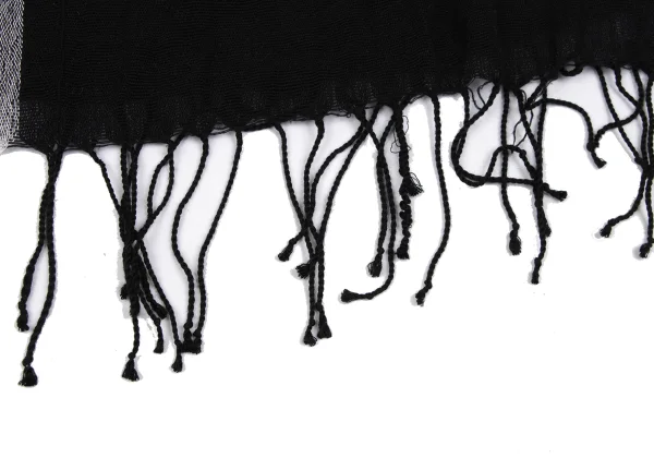 ISSEY MIYAKE Silk Striped Weave Fringe Stole K-167057_003