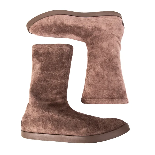 ISSEY MIYAKE×UN SKIN Synthetic Suede Short Boots K-167059_002