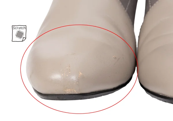 ISSEY MIYAKE×UN Wrap Bootie Mid Leather Heel Boots K-167060_005