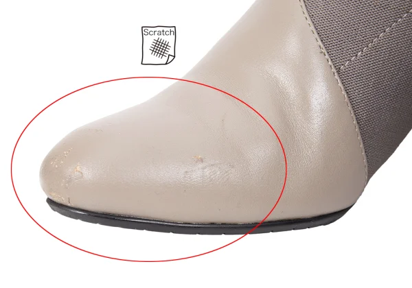 ISSEY MIYAKE×UN Wrap Bootie Mid Leather Heel Boots K-167060_008