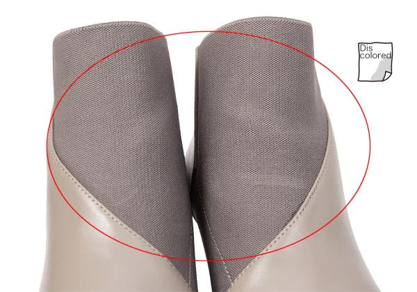 ISSEY MIYAKE×UN Wrap Bootie Mid Leather Heel Boots K-167060_009