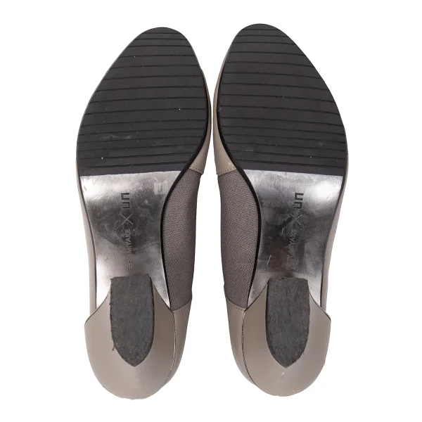 ISSEY MIYAKE×UN Wrap Bootie Mid Leather Heel Boots K-167060_013