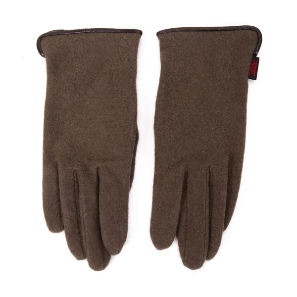 ISSEY MIYAKE HaaT Leather Piping Cashmere Glove K-167063_002
