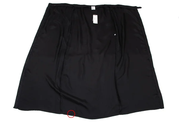 ANN DEMEULEMEESTER Silk Many Button Design Wrap Skirt K-167067_010