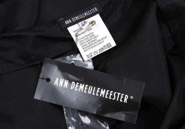 ANN DEMEULEMEESTER Silk Many Button Design Wrap Skirt K-167067_015