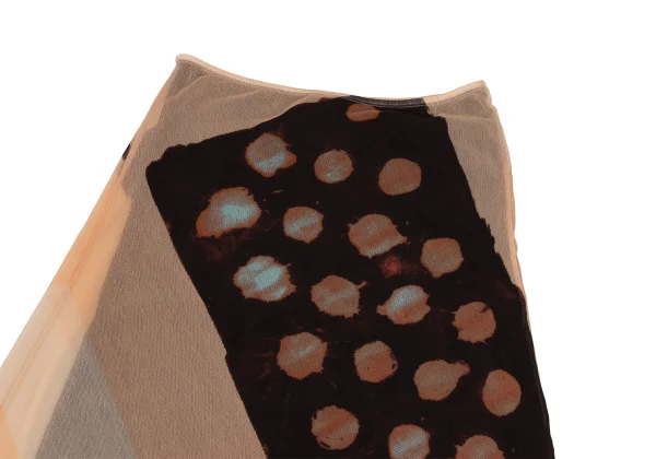 Jean Paul GAULTIER MAILLE FEMME Dot Abstract Printed Mesh Skirt K-167068_003