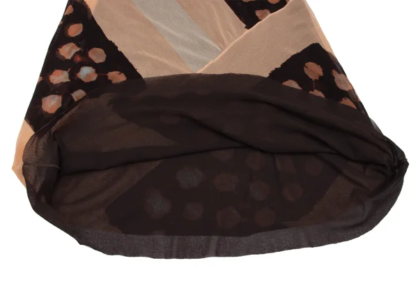 Jean Paul GAULTIER MAILLE FEMME Dot Abstract Printed Mesh Skirt K-167068_007