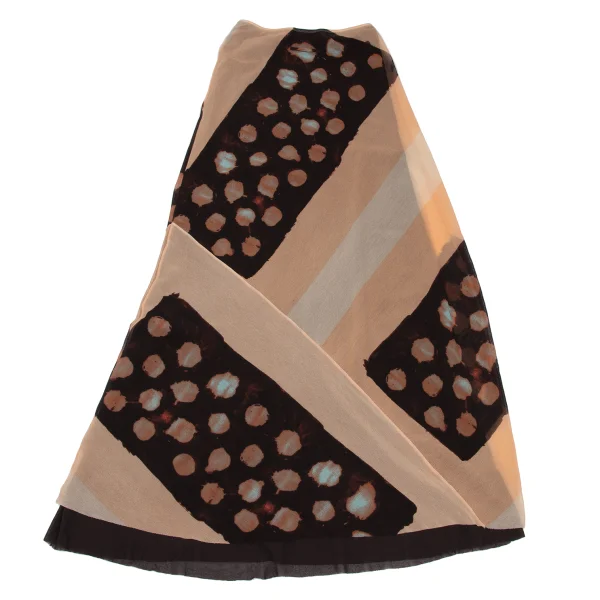 Jean Paul GAULTIER MAILLE FEMME Dot Abstract Printed Mesh Skirt K-167068_008