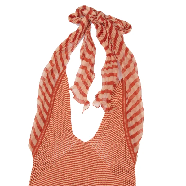 Jean Paul GAULTIER MAILLE FEMME Stripe Halter Neck Top K-167069_003