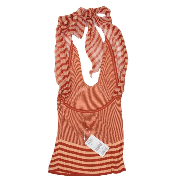 Jean Paul GAULTIER MAILLE FEMME Stripe Halter Neck Top K-167069_008