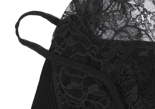 Jean Paul GAULTIER Lace Switching Rib Cardigan K-167072_005