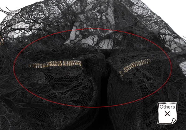 Jean Paul GAULTIER Lace Switching Rib Cardigan K-167072_006