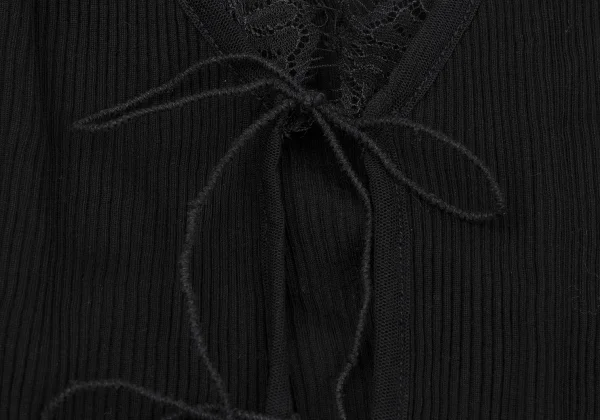 Jean Paul GAULTIER Lace Switching Rib Cardigan K-167072_007