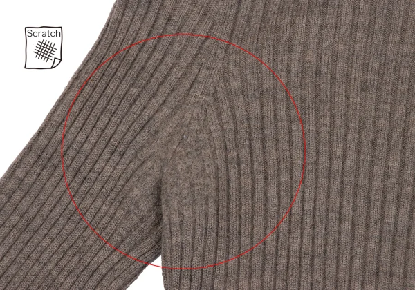 Jean Paul GAULTIER Wool Lame Turtleneck Rib Knit K-167073_004