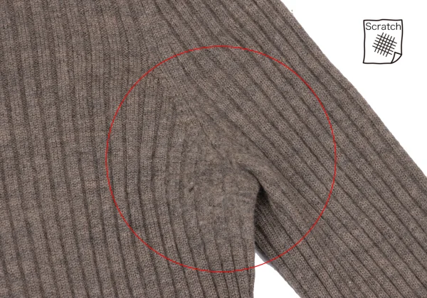 Jean Paul GAULTIER Wool Lame Turtleneck Rib Knit K-167073_005