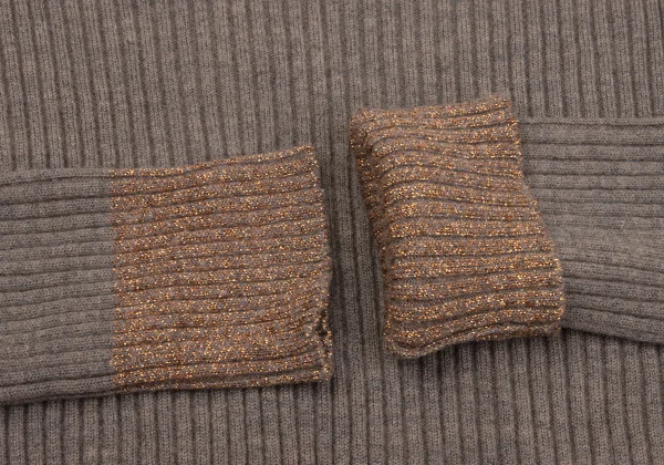 Jean Paul GAULTIER Wool Lame Turtleneck Rib Knit K-167073_009