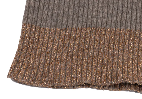 Jean Paul GAULTIER Wool Lame Turtleneck Rib Knit K-167073_011