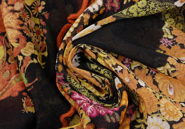 Jean Paul GAULTIER Floral Printed Mesh Sleeveless Dress K-167074_014