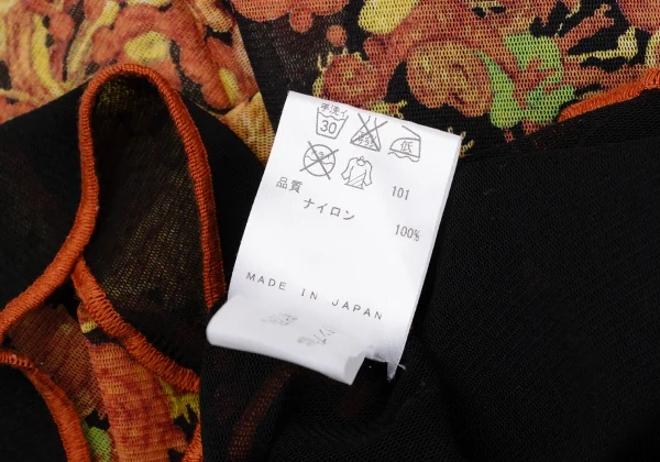 Jean Paul GAULTIER Floral Printed Mesh Sleeveless Dress K-167074_016