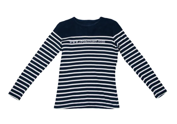 Jean Paul GAULTIER Logo Embroidery Striped Long Sleeve T-shirt K-167078_002